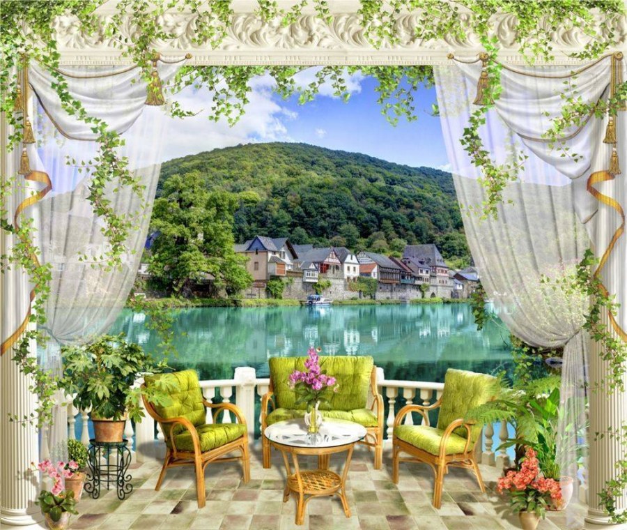 Фреска на веранду