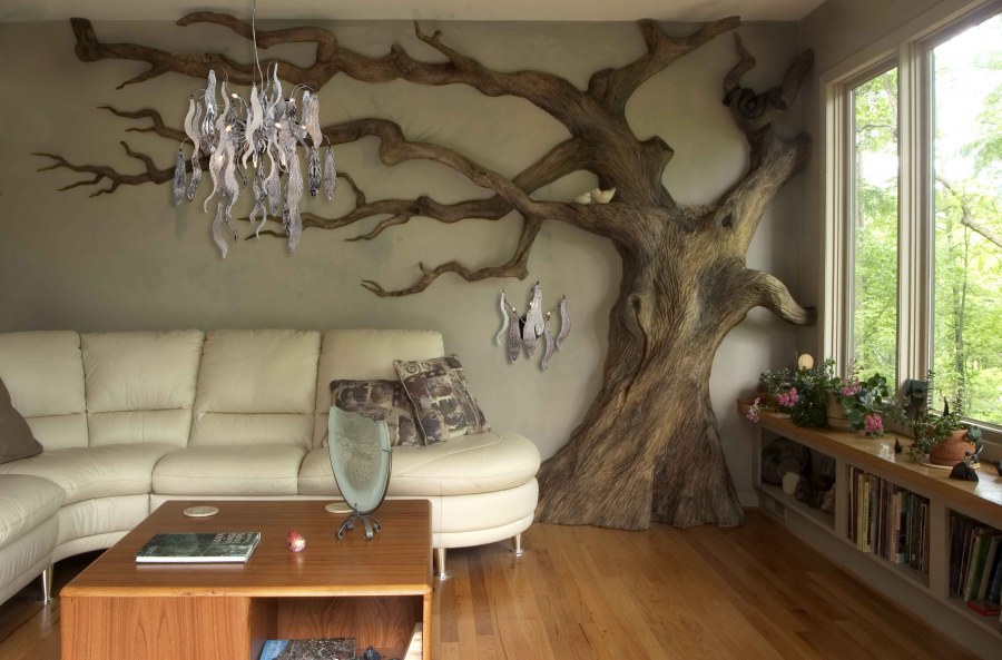 Дерево в интерьере