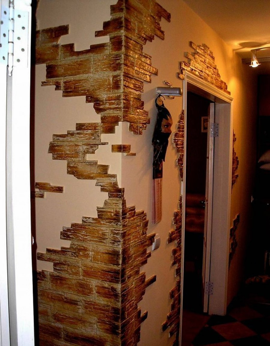 Декор декоративным камнем