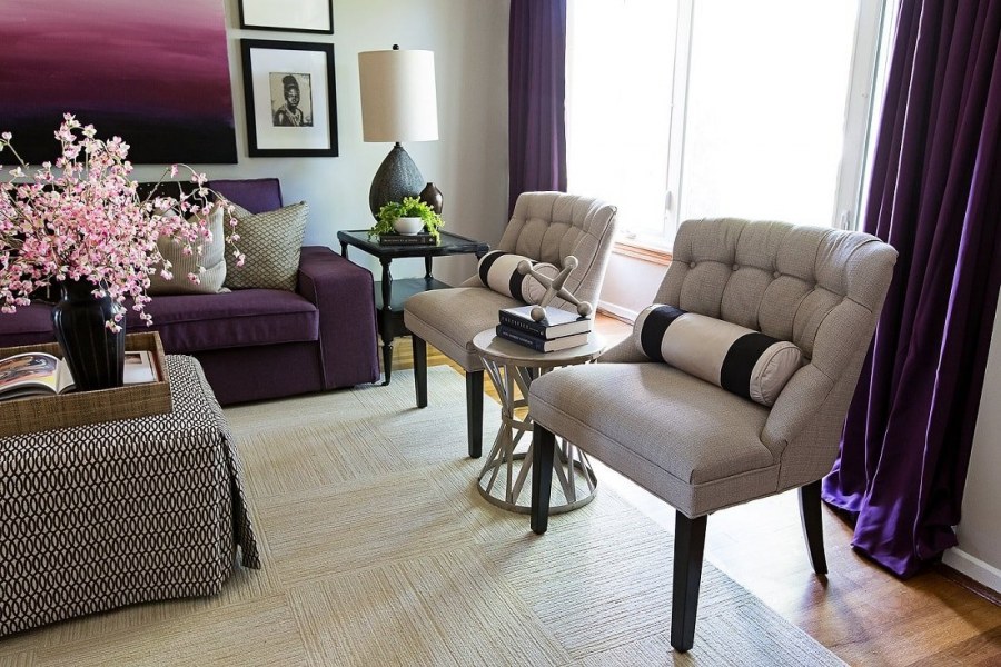 Диван моон фиолетовый