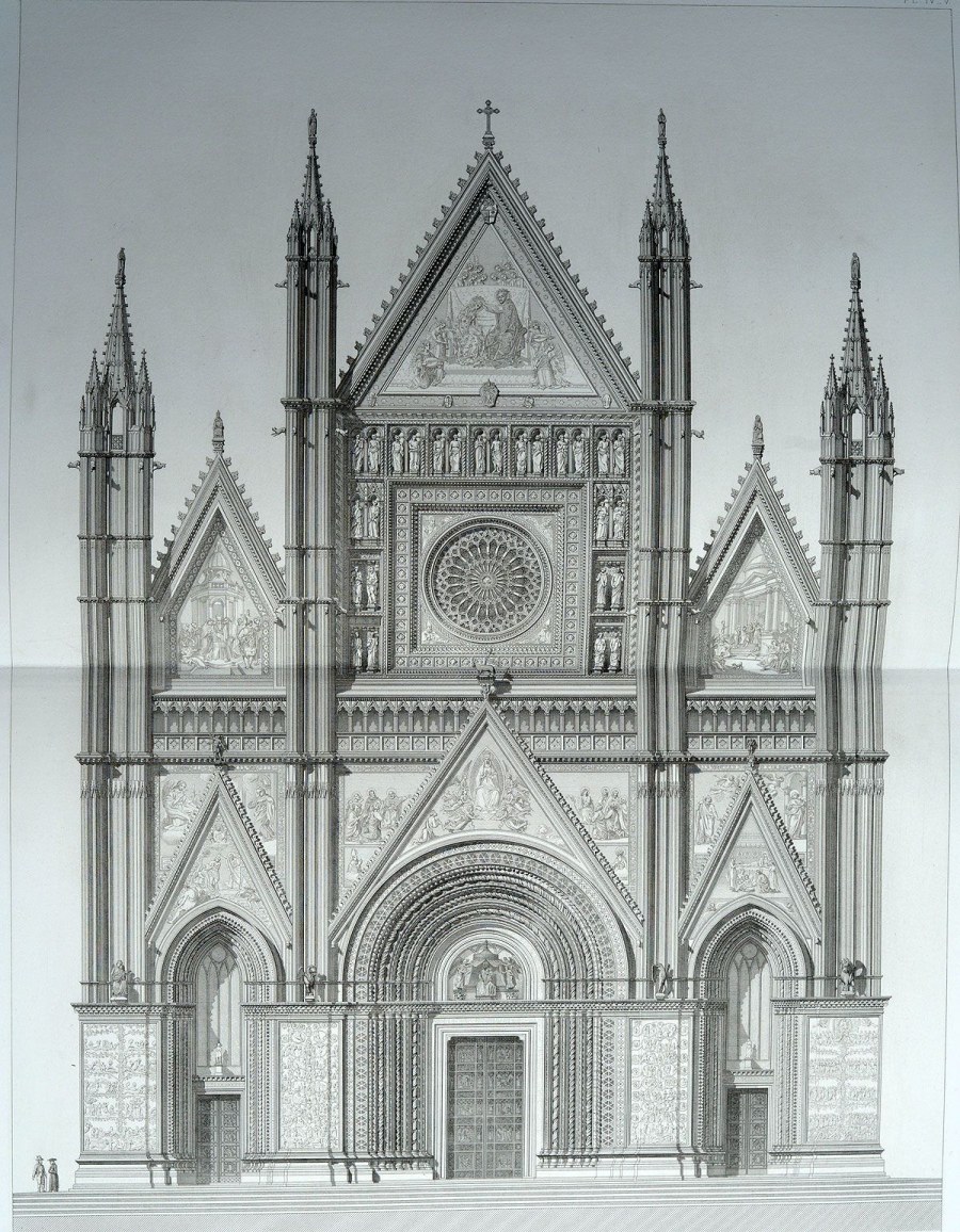 Архитектурная отмывка Готический собор