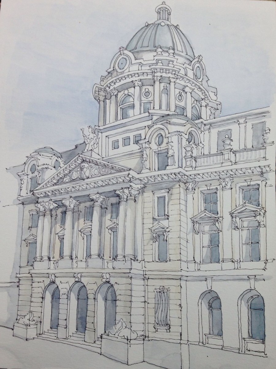 Архитектурные здания в стиле классицизма