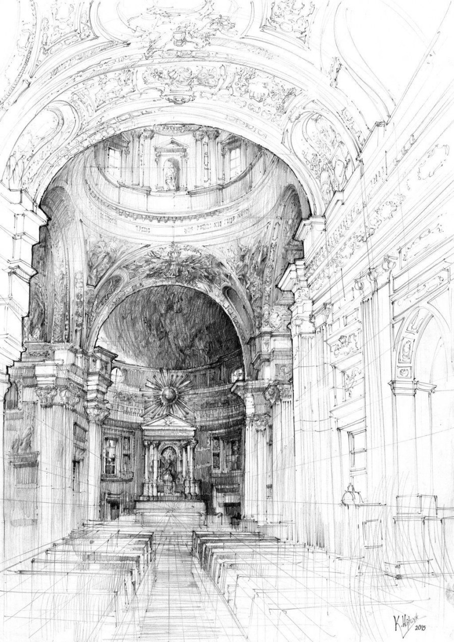 Архитектура интерьер Графика