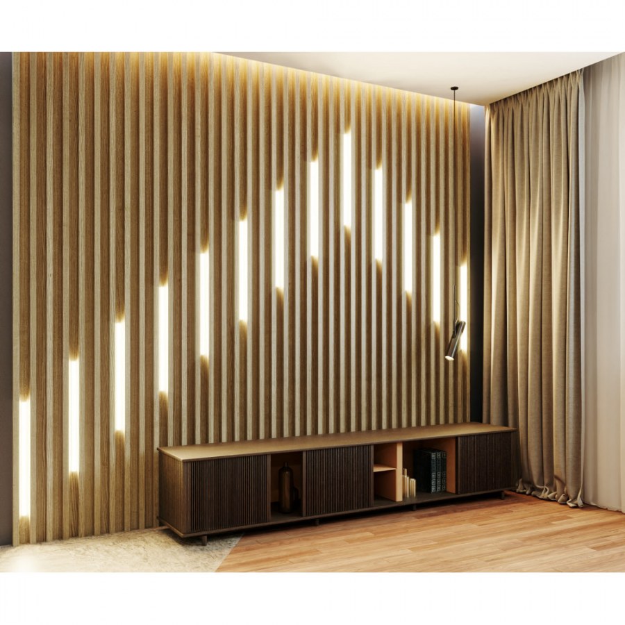 Кубообразный реечный потолок