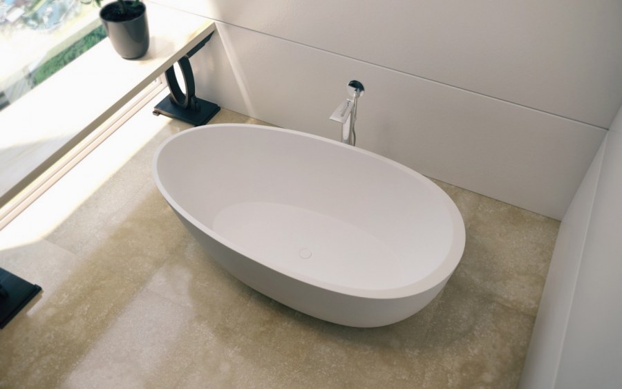 Каменная ванна Spoon 2 белая IMR-529733