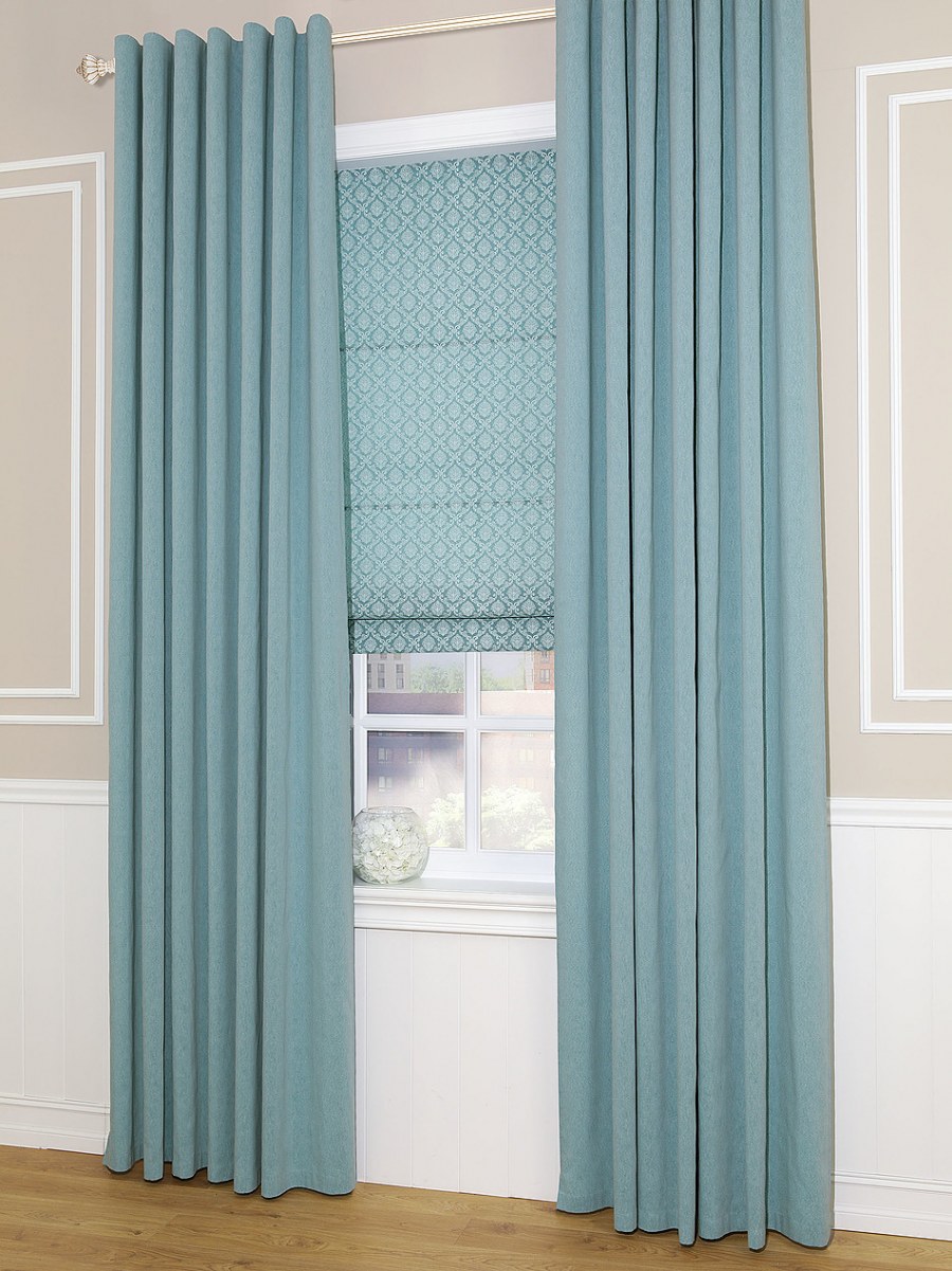 ТОМДОМ шторы бирюзовые