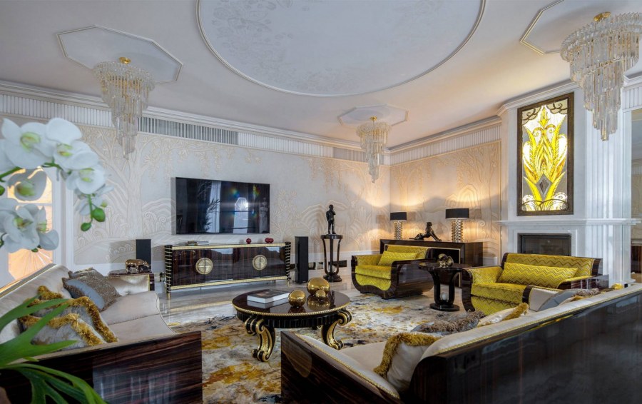 Гостиная Нео ар деко