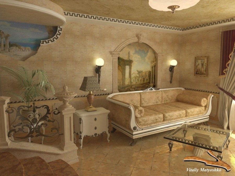Античный стиль в интерьере спальни