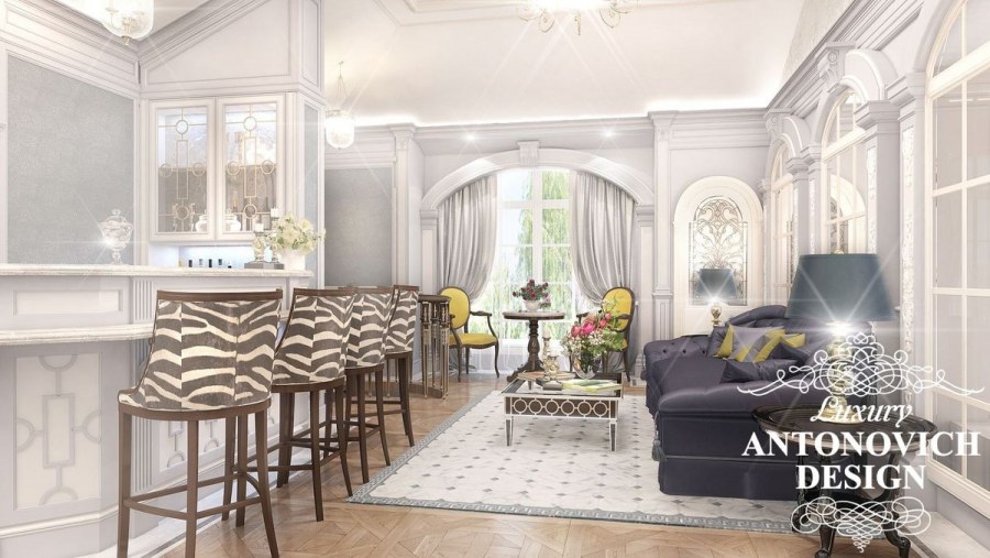 Интерьеры современная классика открытая планировка