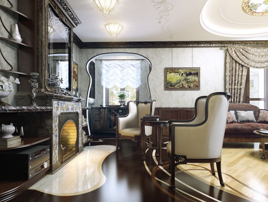 Интерьер кабинета в современном стиле