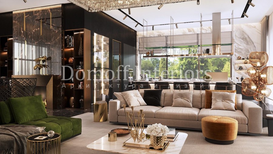 Гостиная ар деко