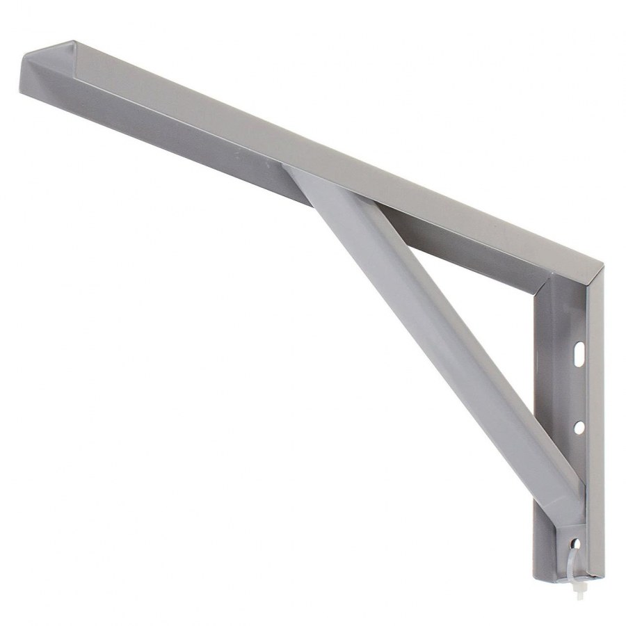 Набор из 2 усиленных кронштейнов 25x10x3 cм цвет белый