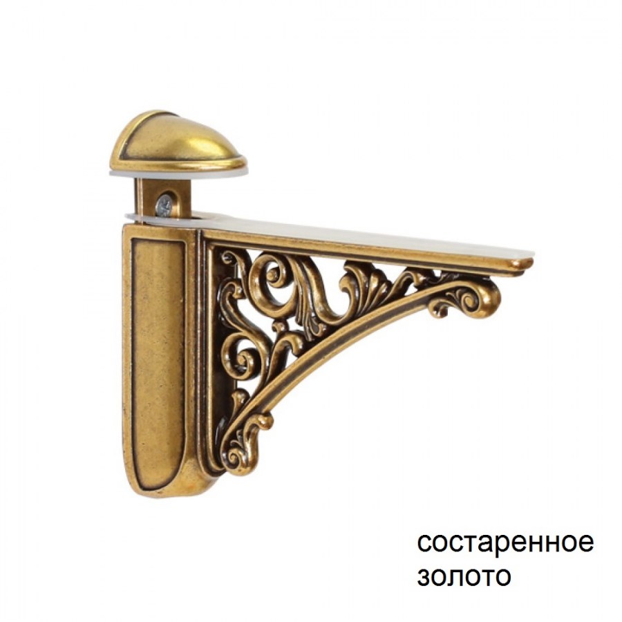 Полкодержатель "Barocco" r125, бронза
