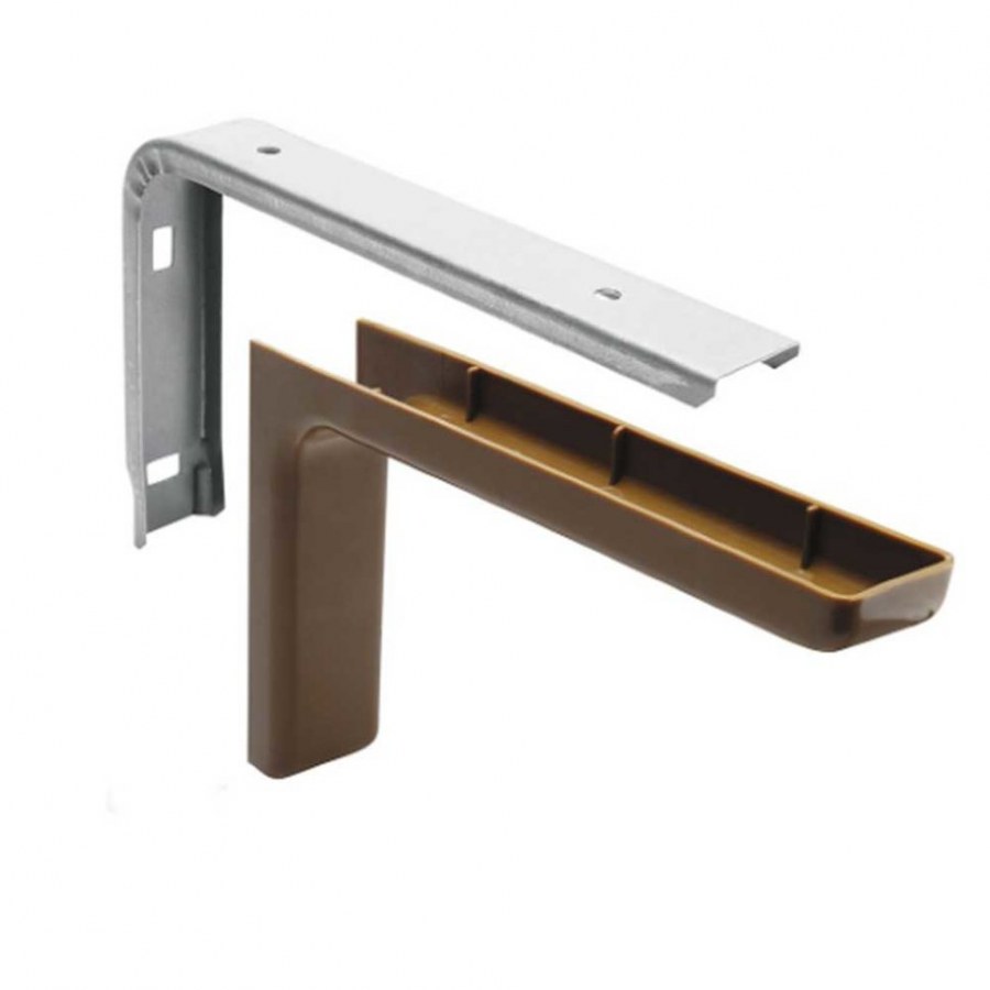 Полкодержатель г-образный l=180мм чёрный