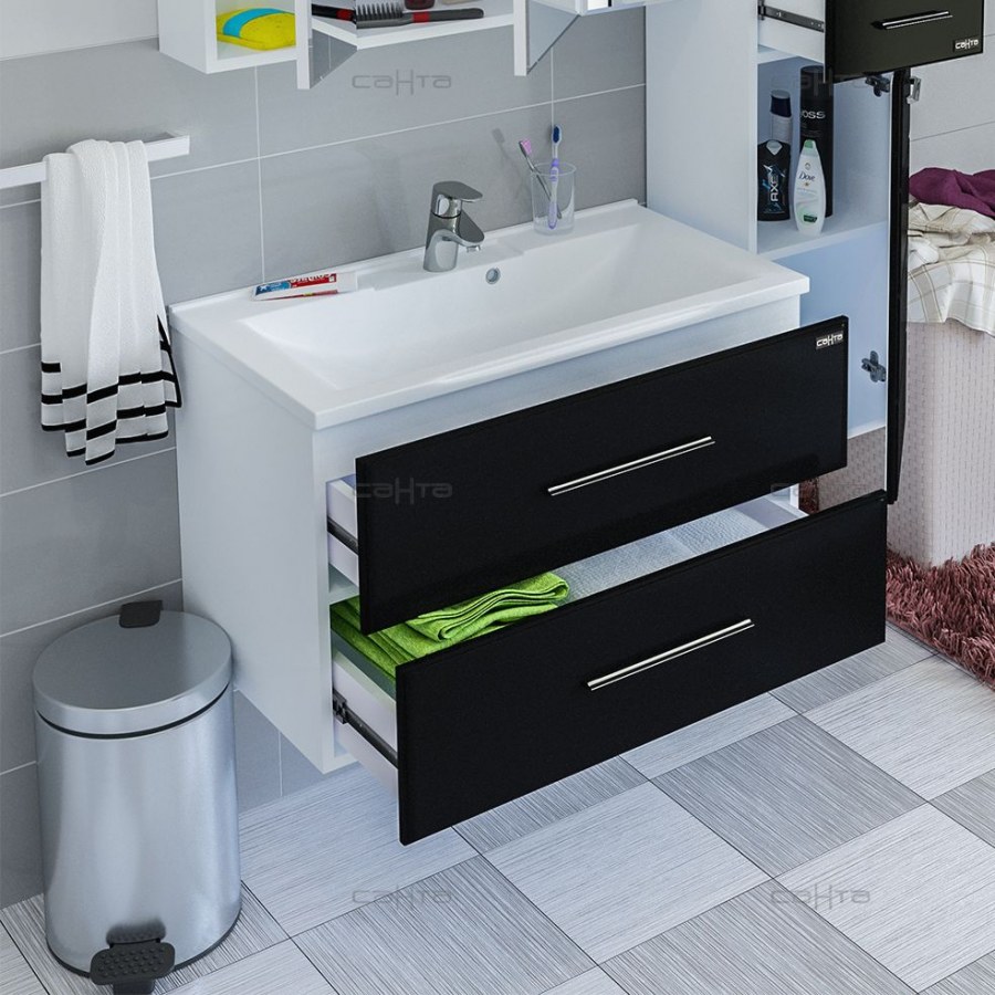 Тумба подвесная Санта Омега 80