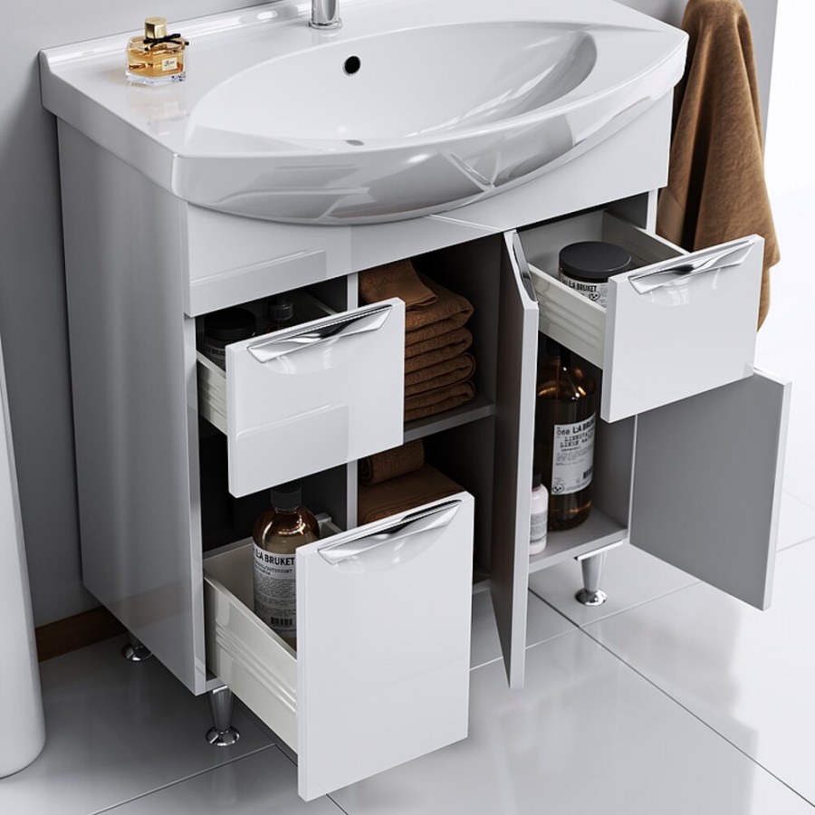 Тумба с раковиной 75 Aqwella лайн