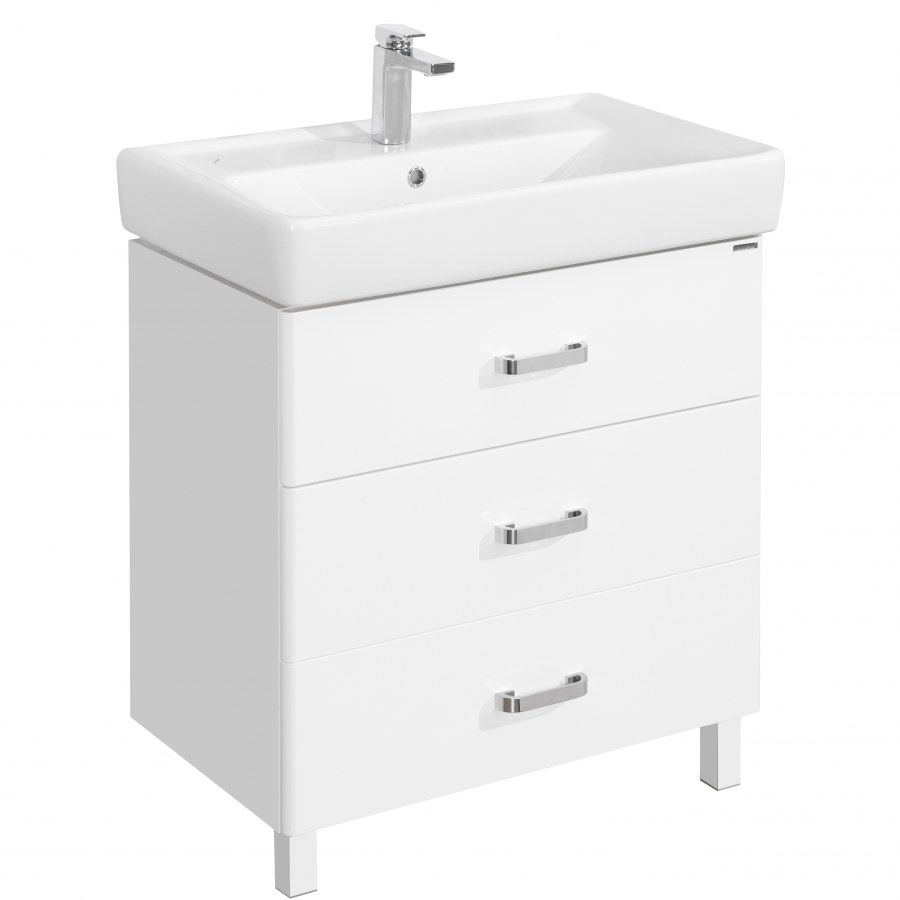 Тумба под раковину Aquaton Америна 80 н белый 1a169401am010