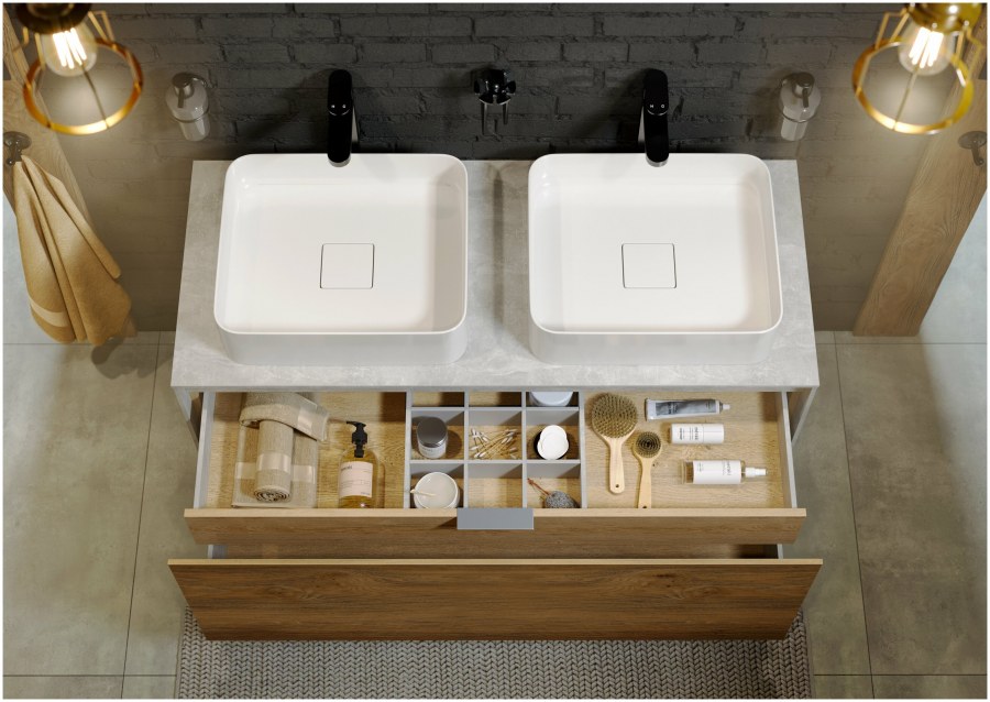 Тумба с раковиной Aqwella 5 Stars mobi 120 белая