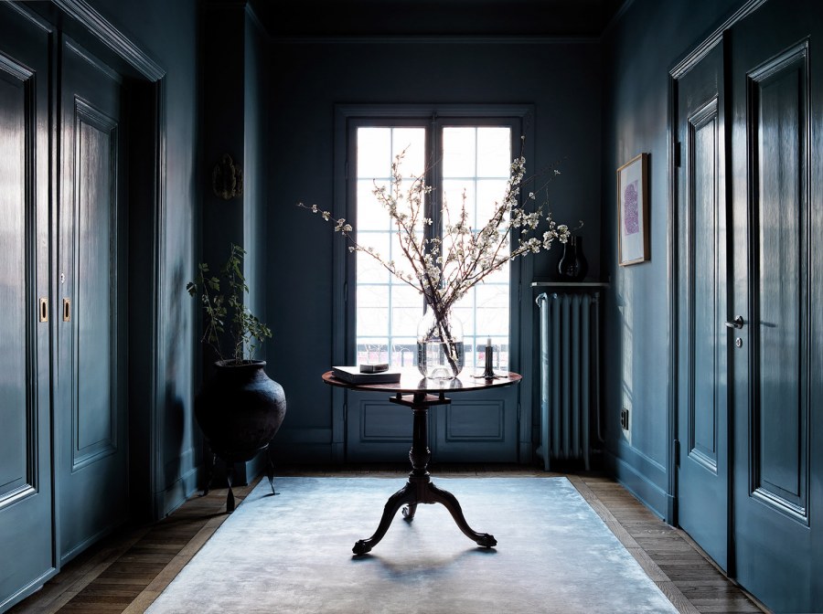 Глубокий синий прихожая