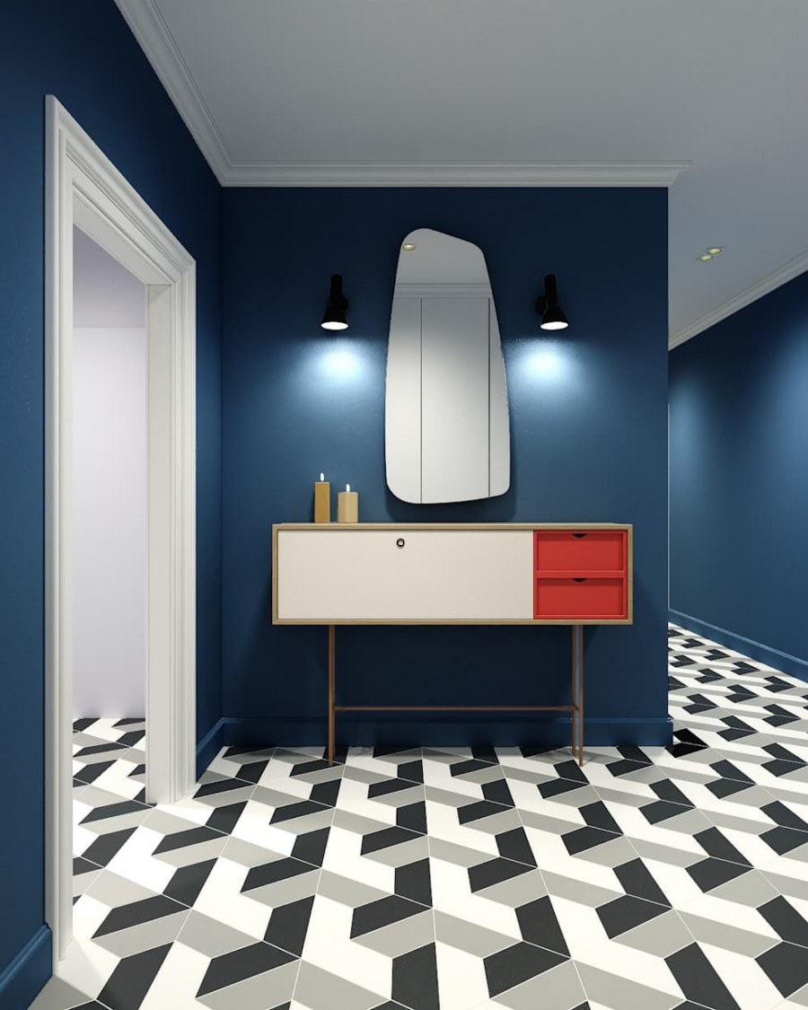 Синяя прихожая