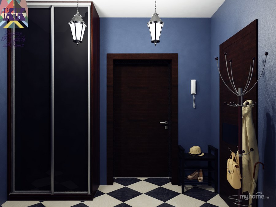 Синяя прихожая