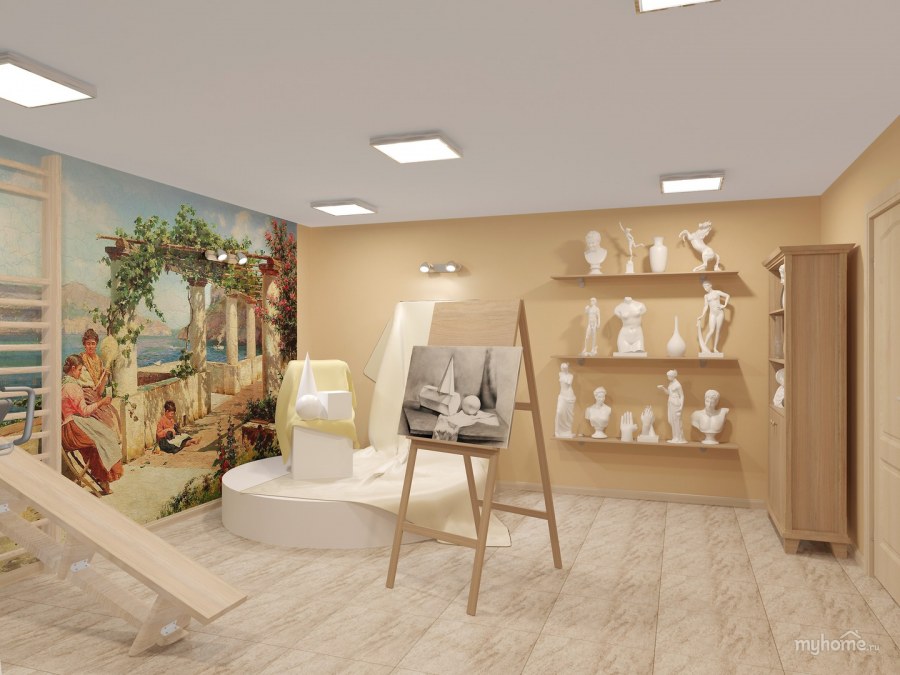 Визуализация интерьера студии красоты