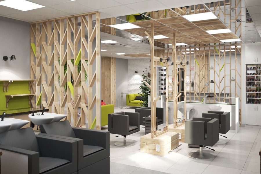 Стильный салон красоты интерьер