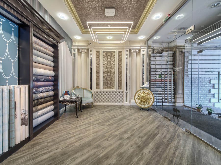 Стильные интерьер салон сантехники