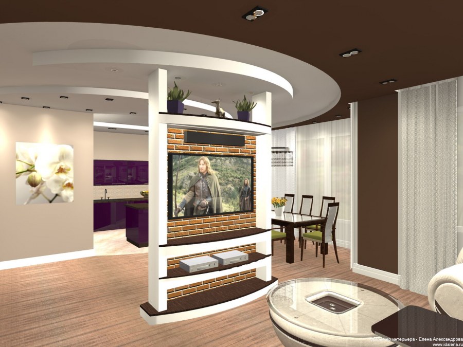 Интерьер парикмахерской маленькой площади