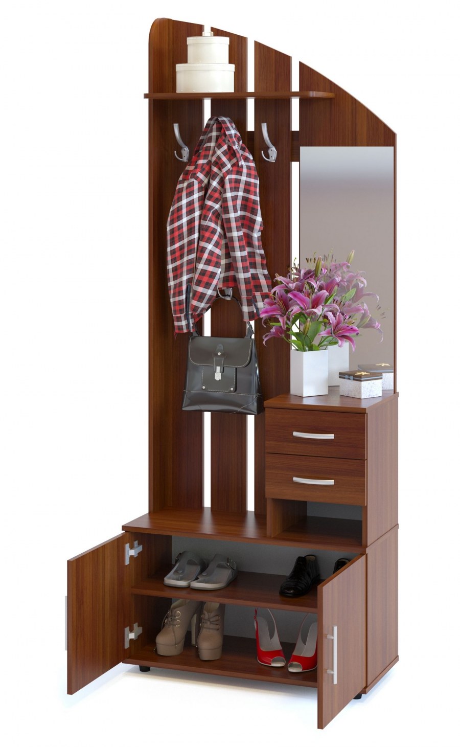 Прихожая Сириус ВШ-1 венге/беленый дуб