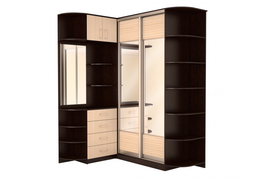 Небольшой угловой шкаф в прихожую