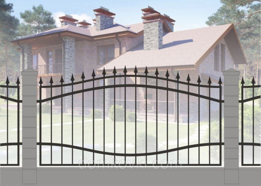 Кованый забор МС 1076