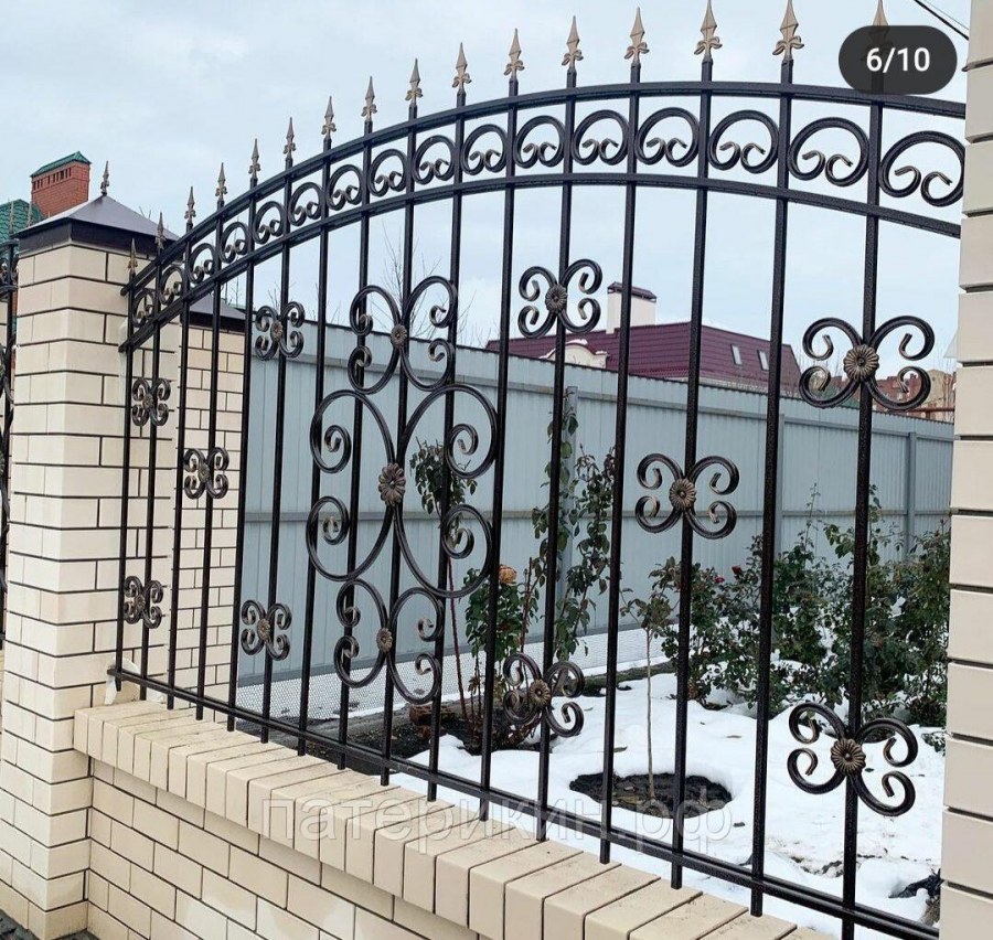 Красивые кованые ворота