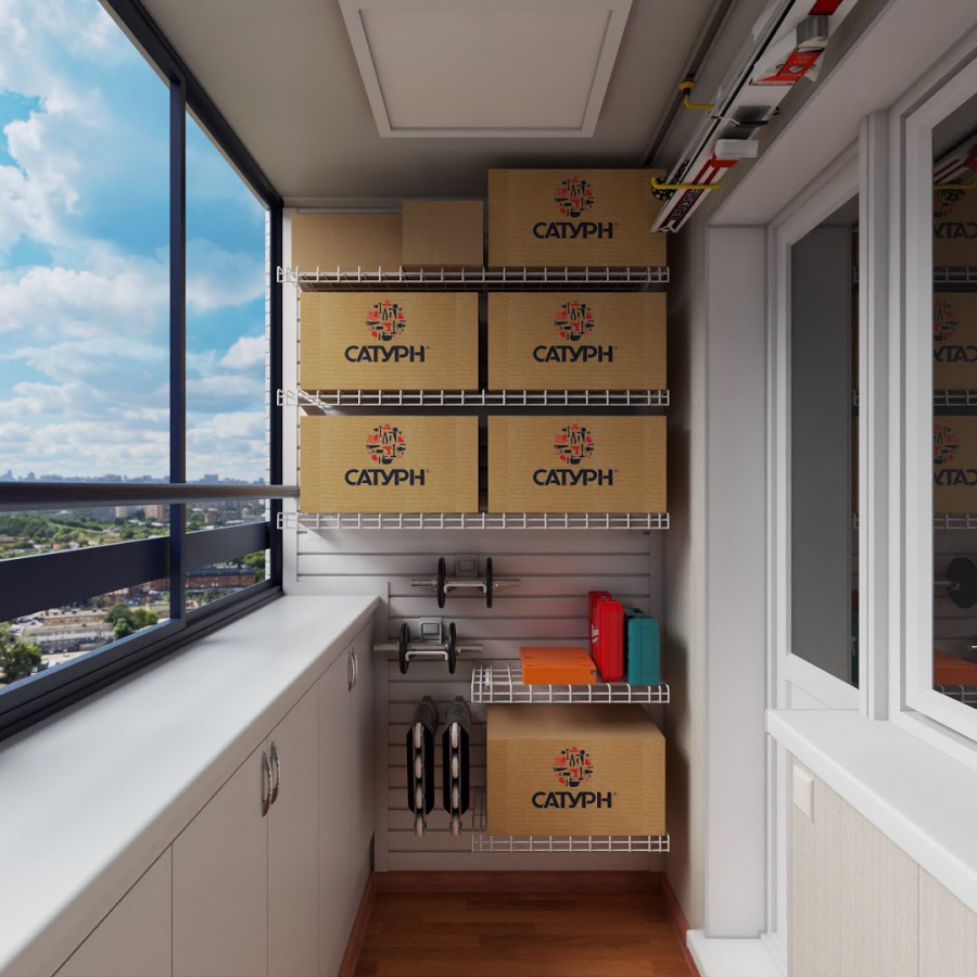 Узкий балкон