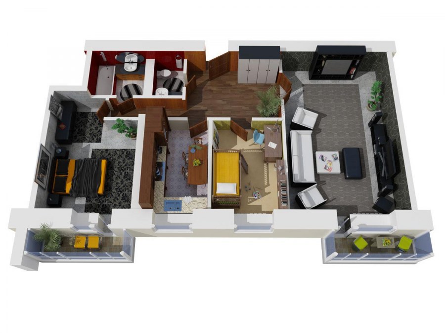 Евро 2х комнатная квартира планировка