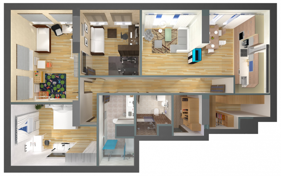 Красивые планировки квартир четырехкомнатных