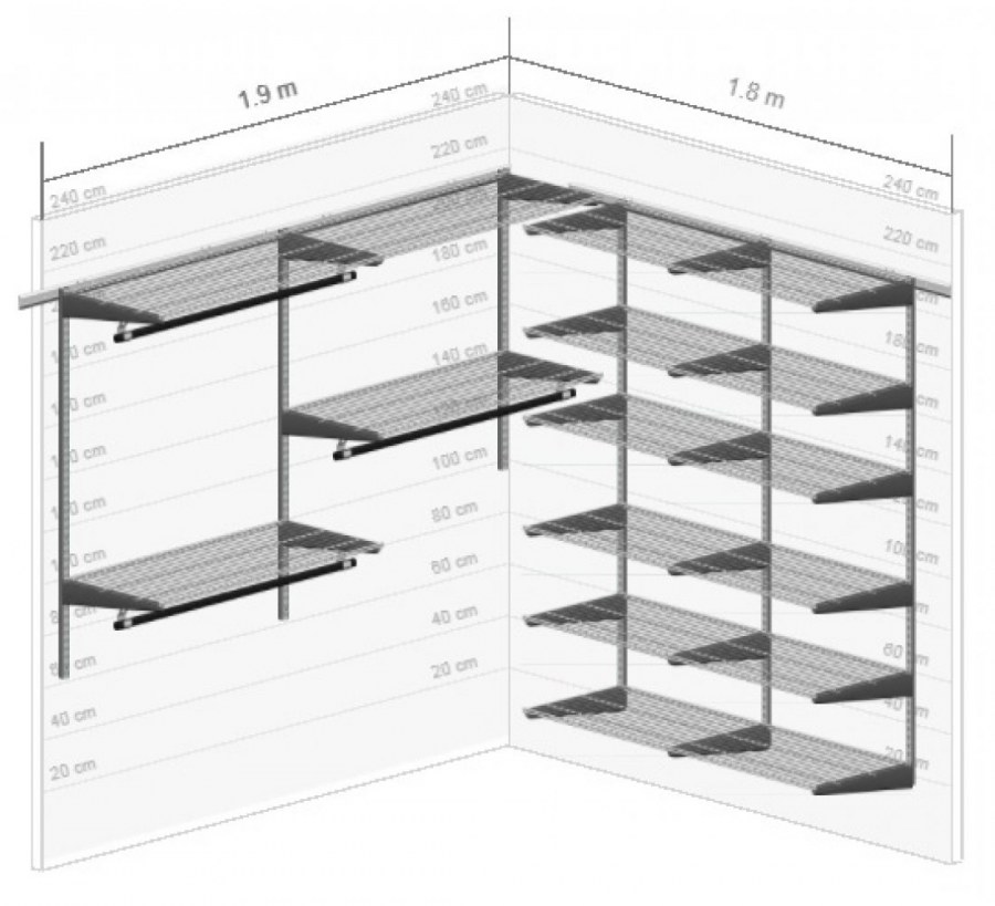 Гардеробная система Леруа Мерлен