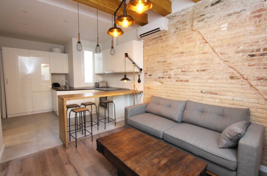 Диванчик на кухню в стиле лофт