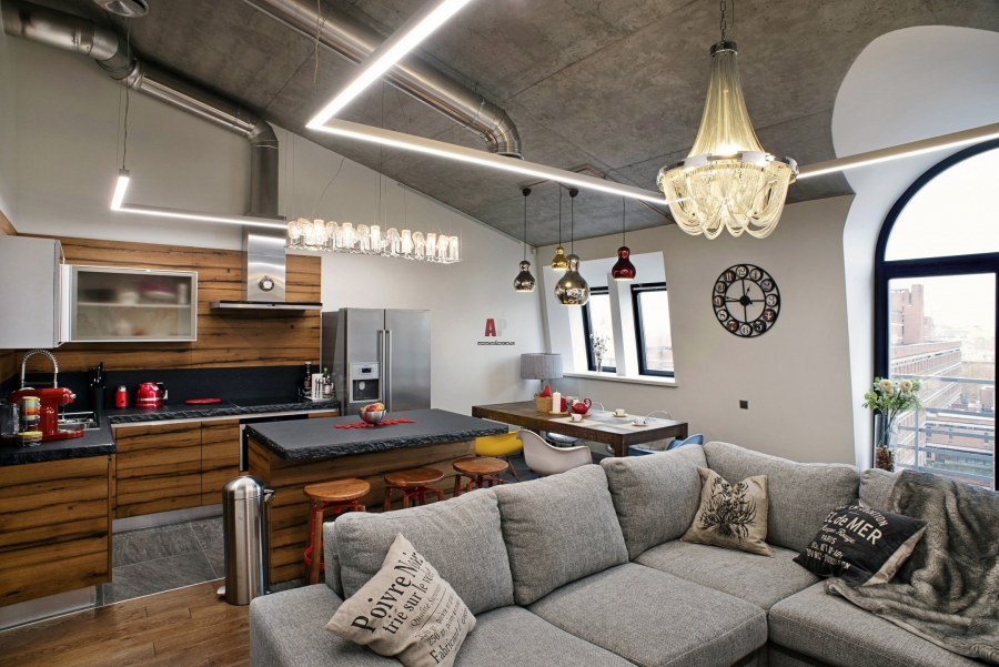 Планировка в стиле лофт