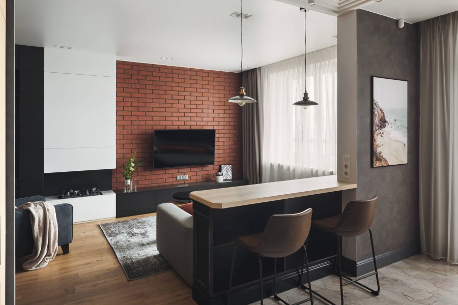 Современный светлый интерьер