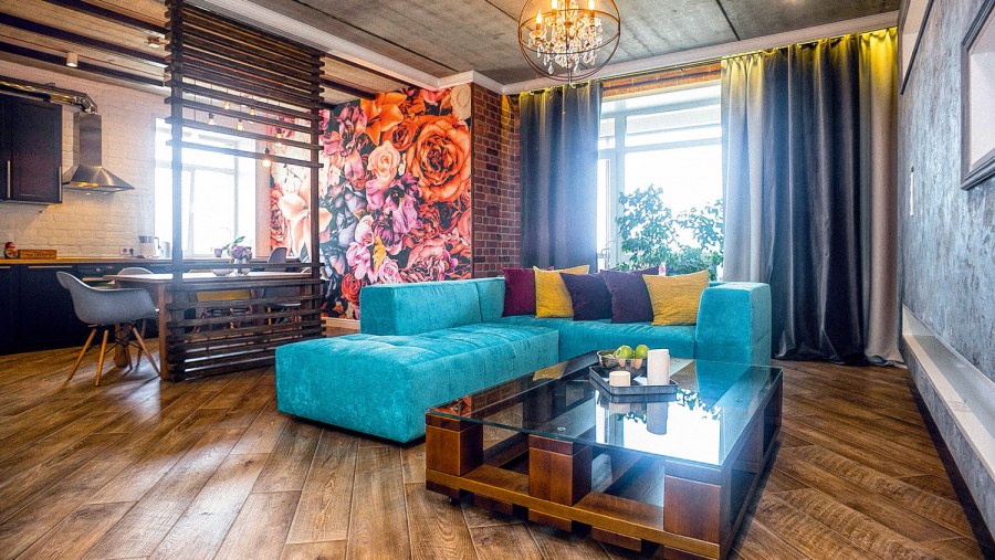 Кухня гостиная икеа 20м