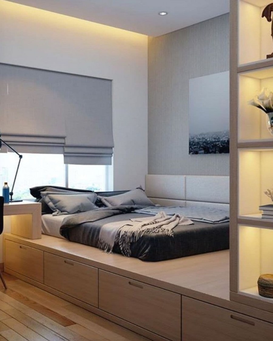 Интерьер спальни простой и со вкусом