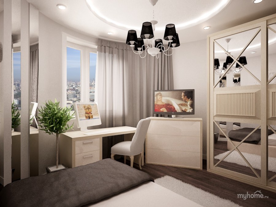 Гостиная в стиле Минимализм зонирование