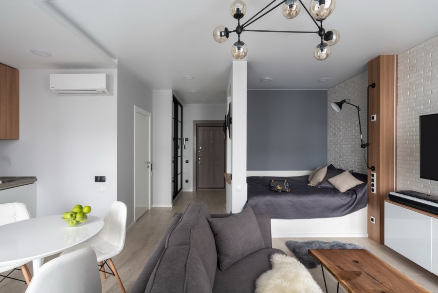 Компактная спальня в современном стиле