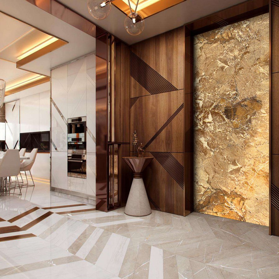 Гибкий мрамор Emperador Gold