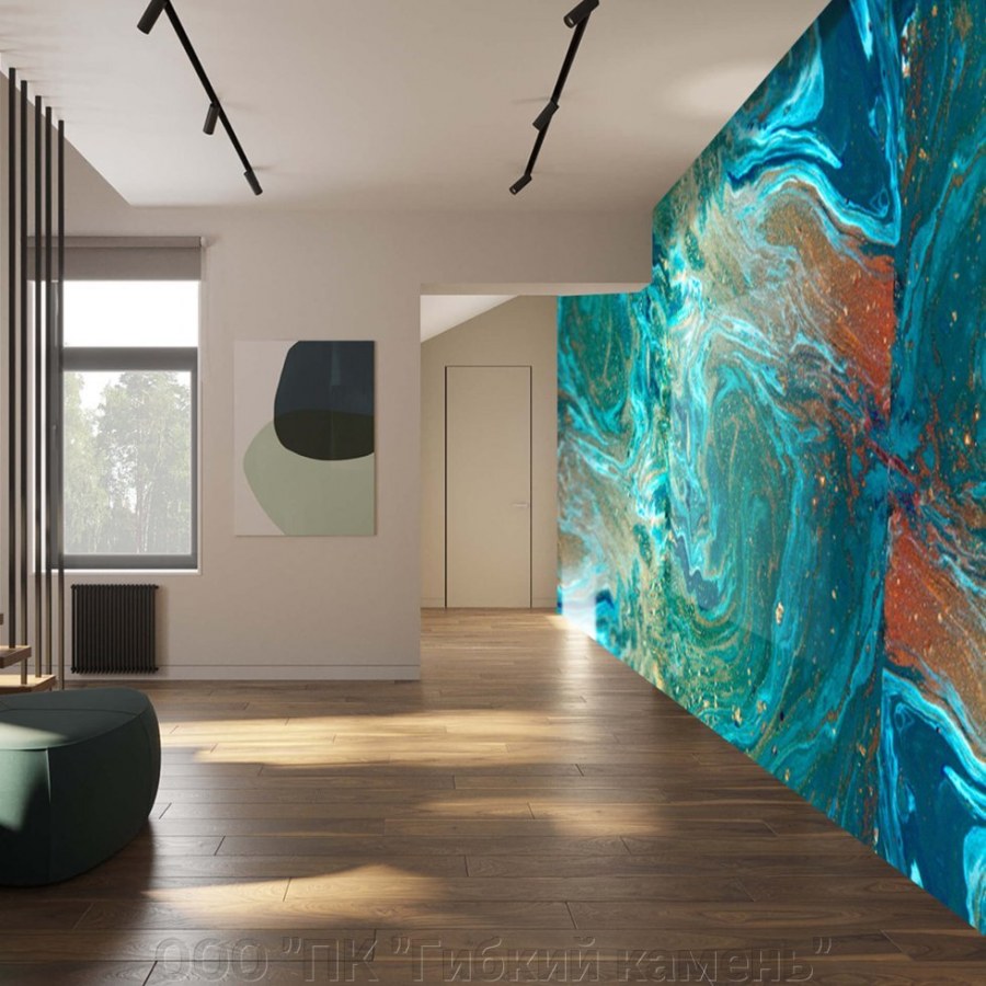 Гибкий мрамор Аквамарин