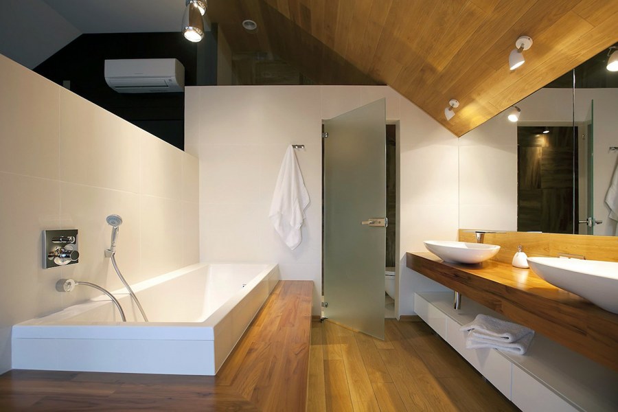 Отделка ванной комнаты в частном доме