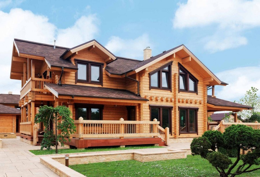 Дом 120 м2 из клееного бруса