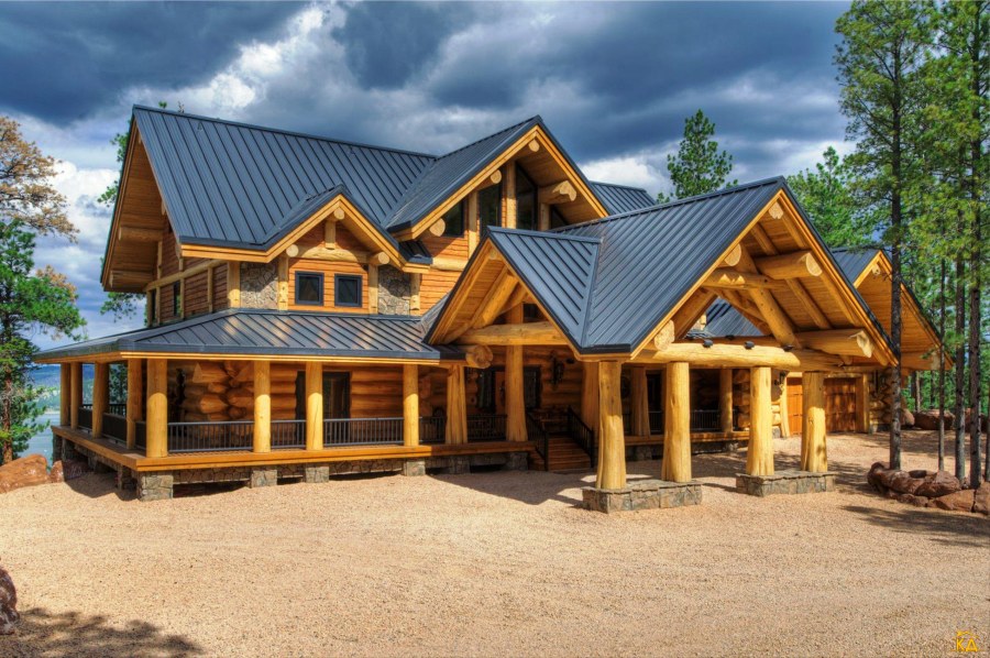 Особняк из бревна