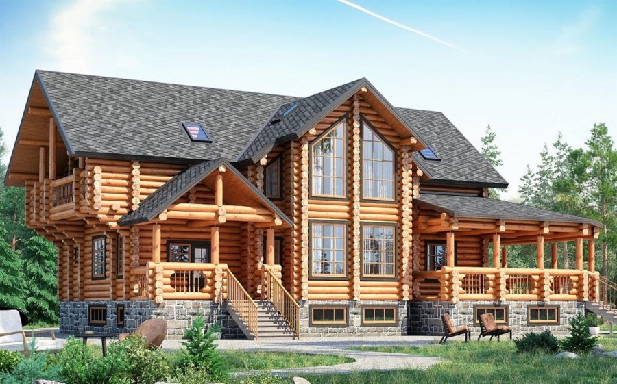 Рубленный дом кедр